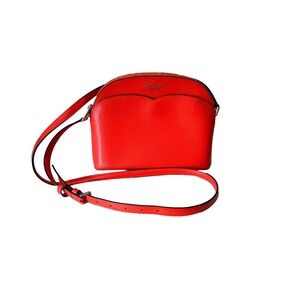 Kate Spade Payton‎ Saffiano Leather Dome Crossbody Bag Orange